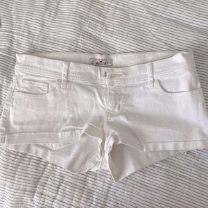 White Hollister Jean Shorts